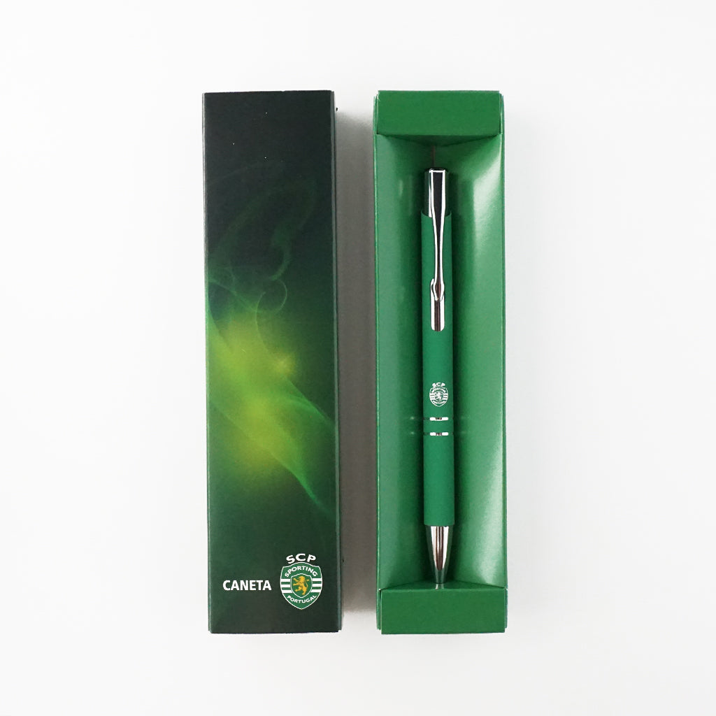 Sporting CP Esferográfica Verde Aborrachada (18201/S)