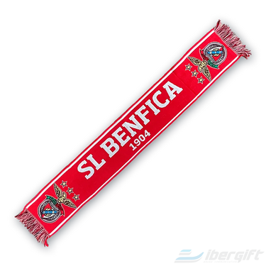 SL Benfica Cachecol Vermelho e Branco 1904 (BAB-K)