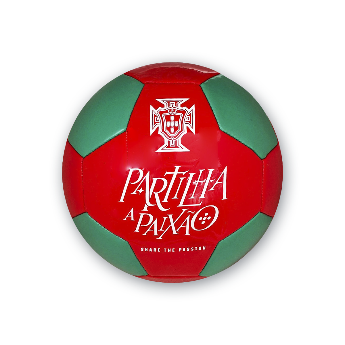 FPF Bola de Futebol Verde/Vermelha Paixão (IBBLFPF13)