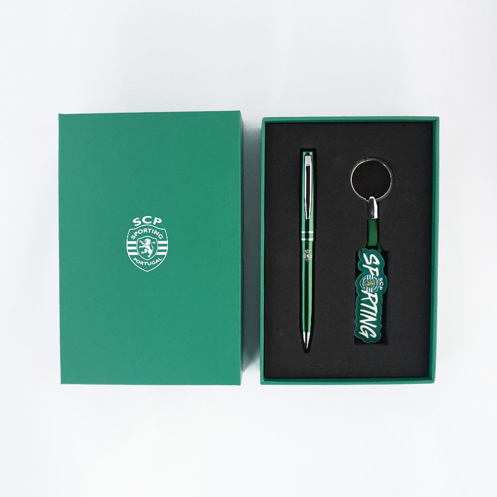 Sporting CP Conjunto Porta-Chaves e Esferográfica 2024 (IBCJ01S)