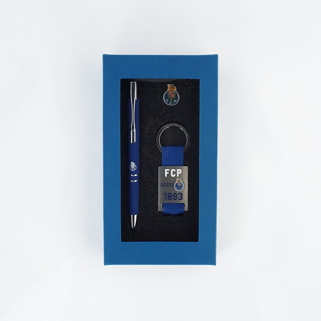 FC Porto Conjunto Esferográfica, Porta-chaves e Pin (IBEA02/P)