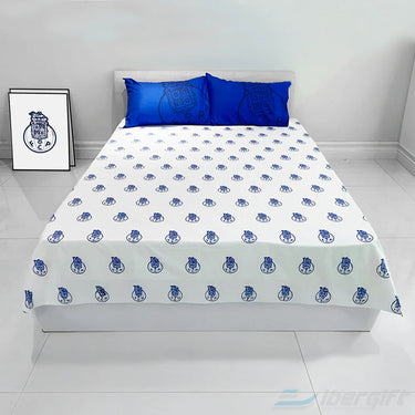 FC Porto Conjunto Lençol + 2 Fronhas Casal Royal com Emblema (IBRCFCP02CJ)