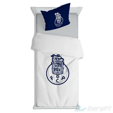 FC Porto Conjunto Lençol + Fronha Solteiro Navy com Emblema (IBRCFCP06CJ)