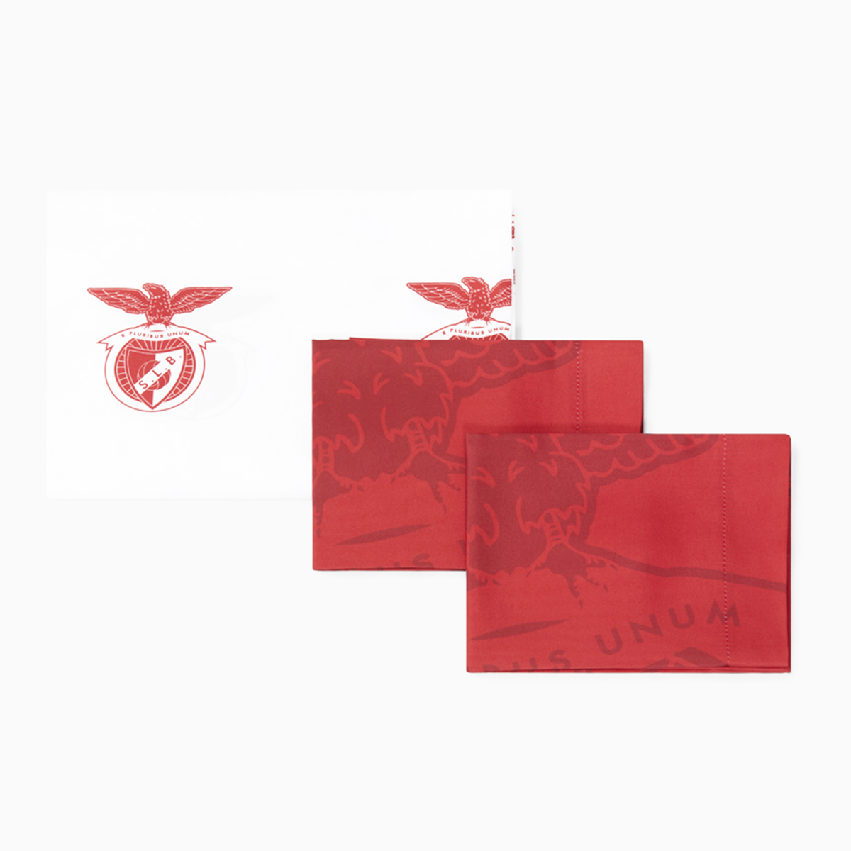 SL Benfica Conjunto Lençol + 2 Fronhas Casal - Modelo 1 (IBRCSLB01CJC)