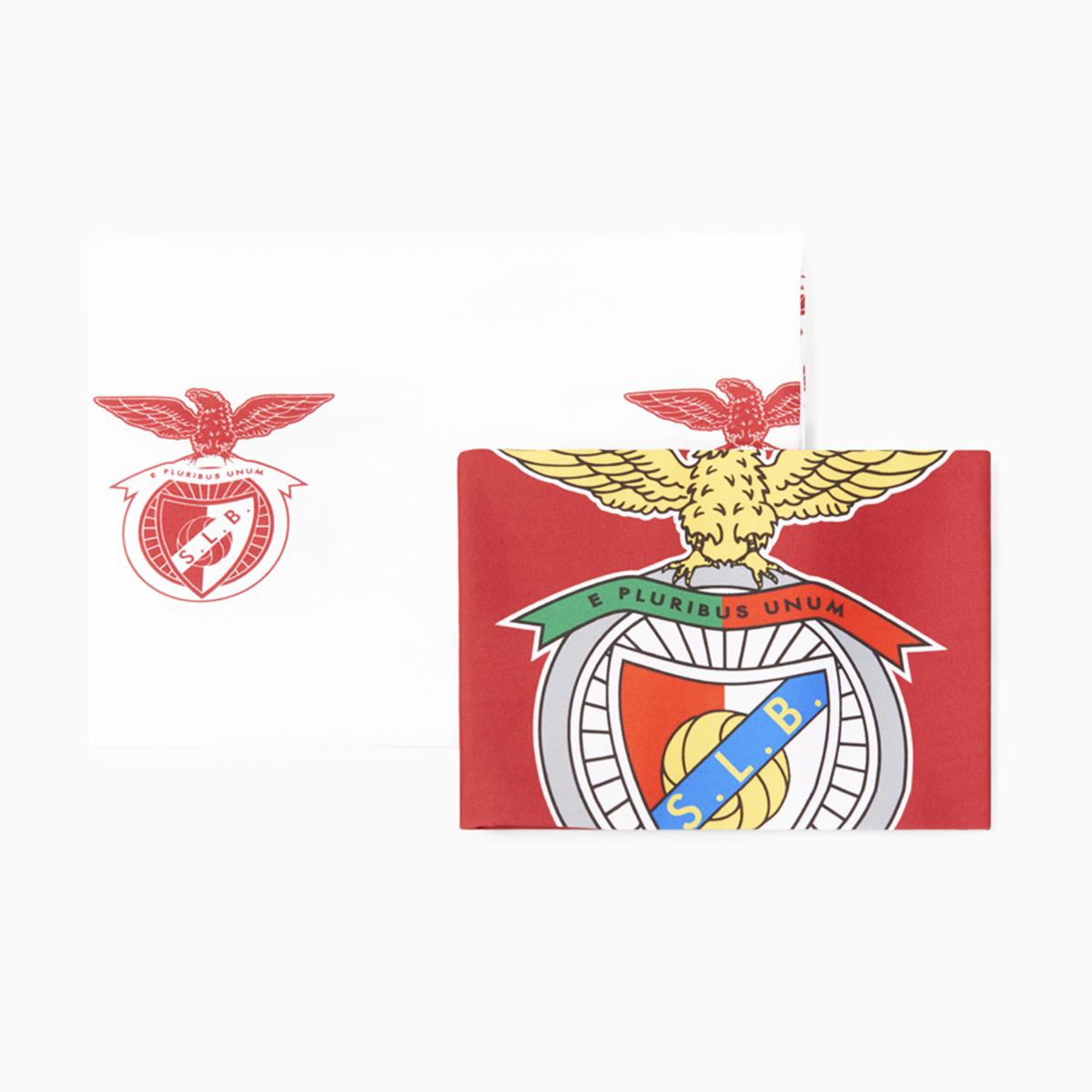 SL Benfica Conjunto Lençol + 1 Fronha Solteiro - Modelo 4 (IBRCSLB04CJS)