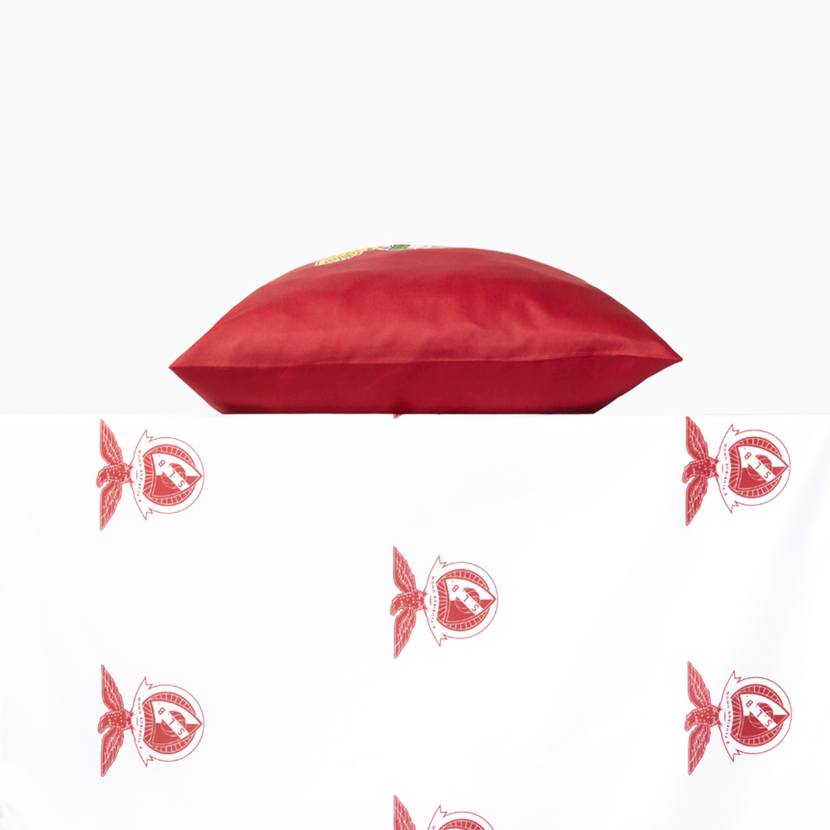 SL Benfica Conjunto Lençol + 1 Fronha Solteiro - Modelo 4 (IBRCSLB04CJS)