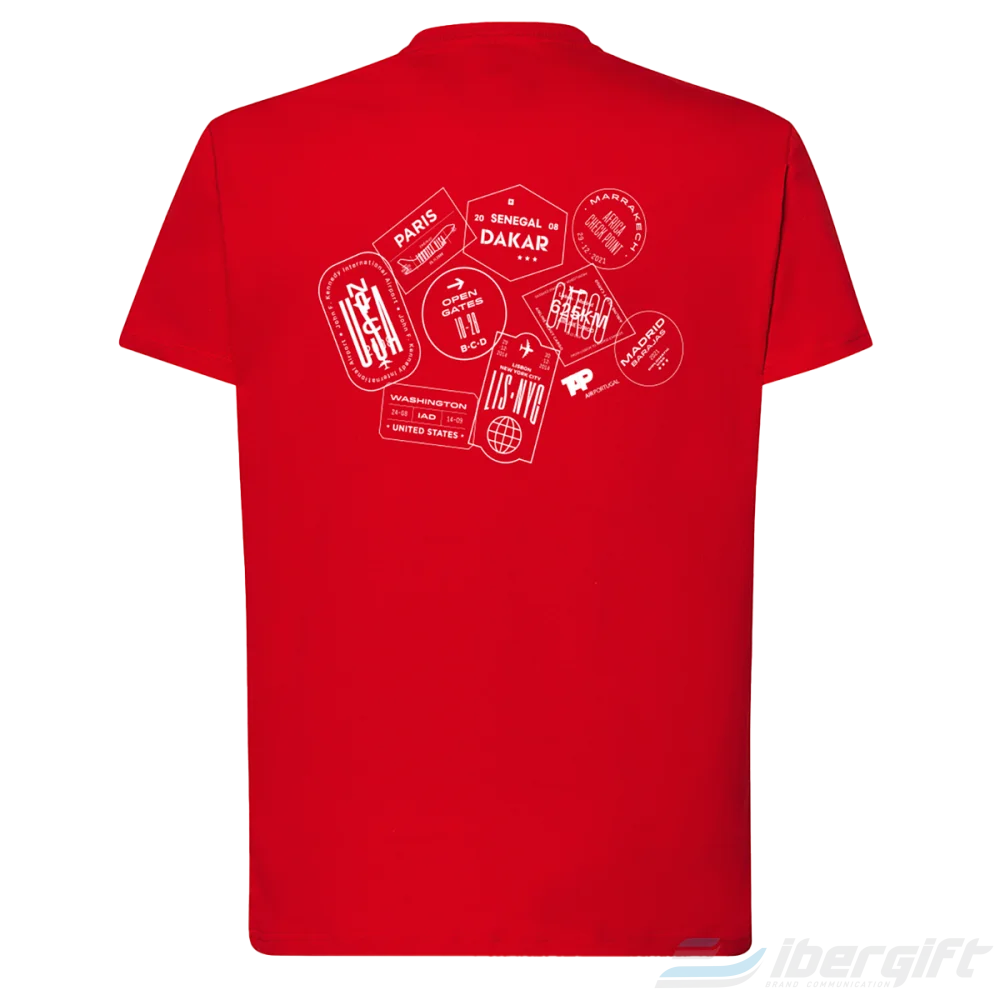 TAP T-shirt Carimbos Vermelha (IBTAP-105R)