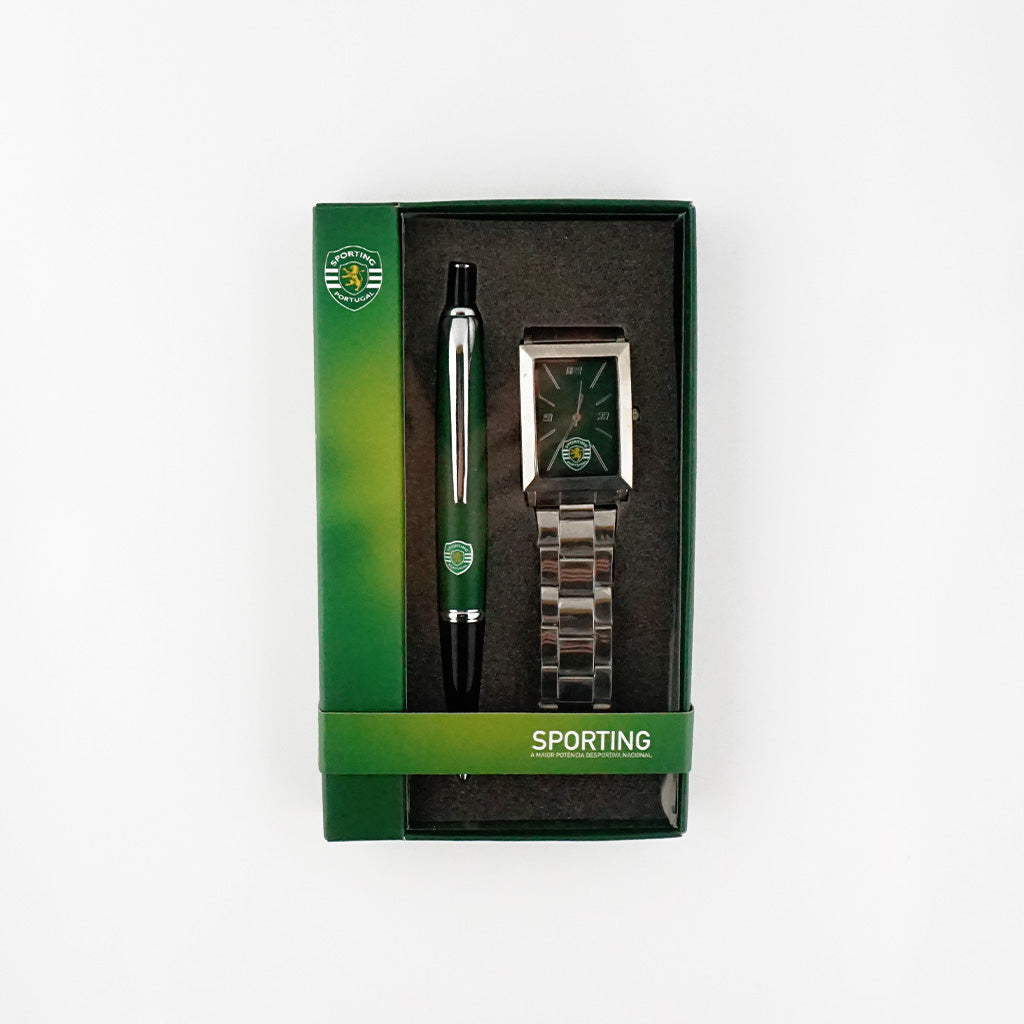Sporting CP Conjunto Esferográfica e Relógio (JN8044/S)