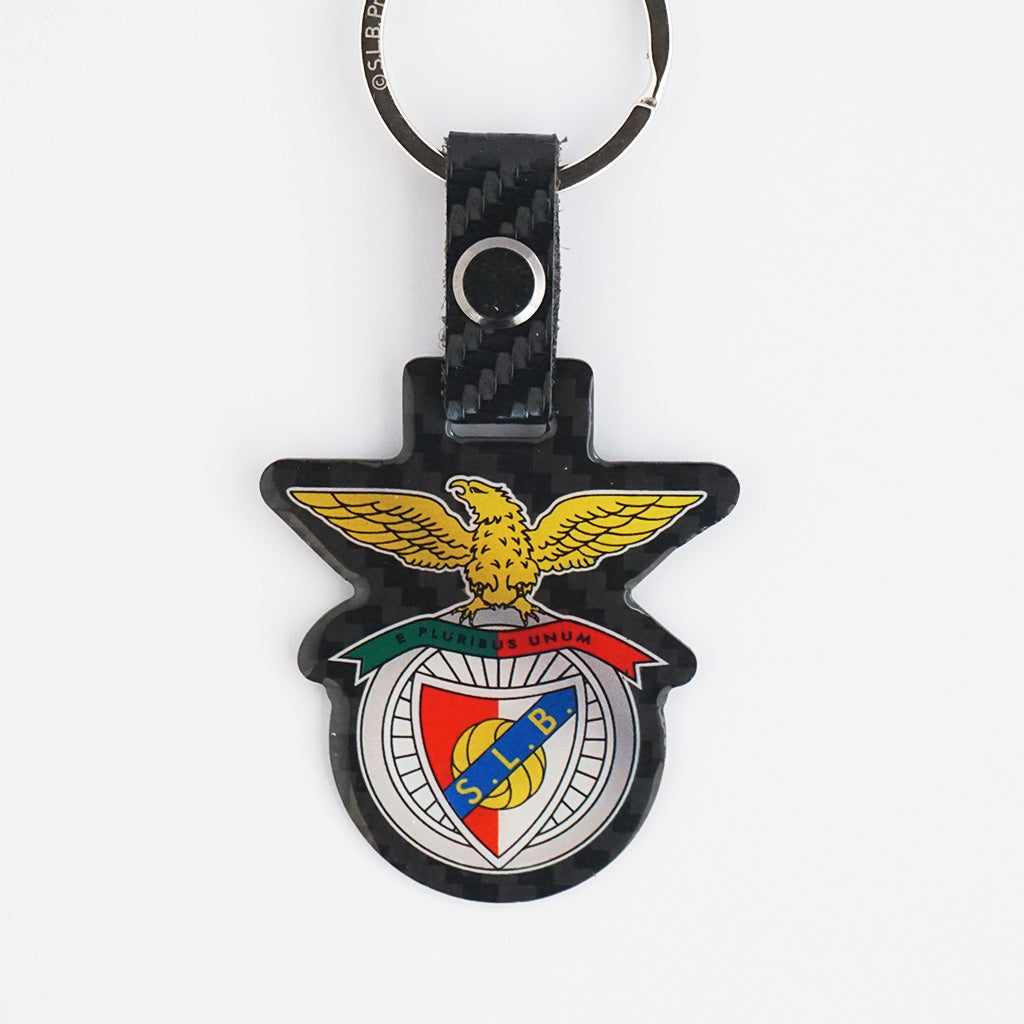 SL Benfica Porta-Chaves Emblema efeito Carbono (M2PC107/B)