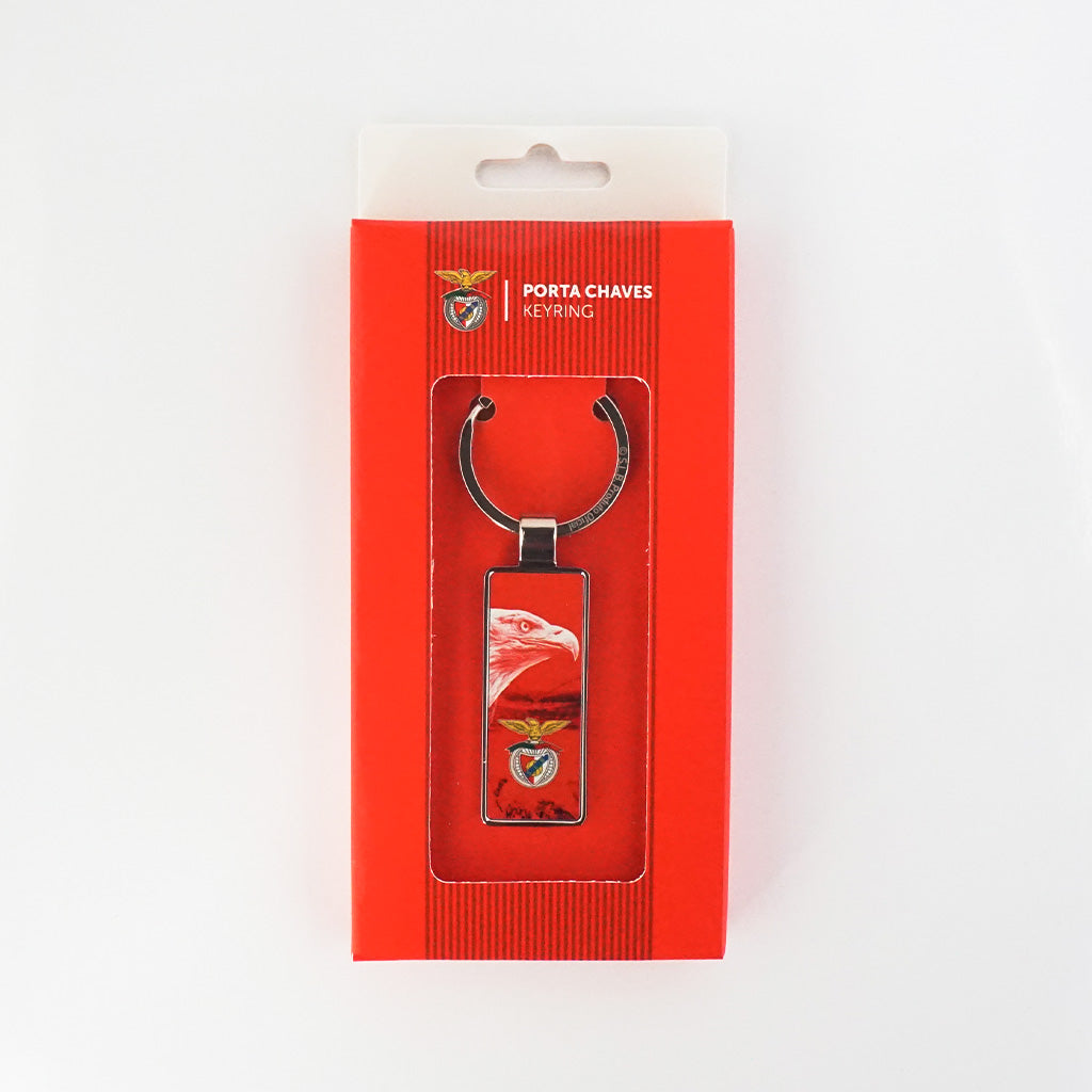 SL Benfica Porta-Chaves Retangular Águia e Emblema (M2PC110/B)