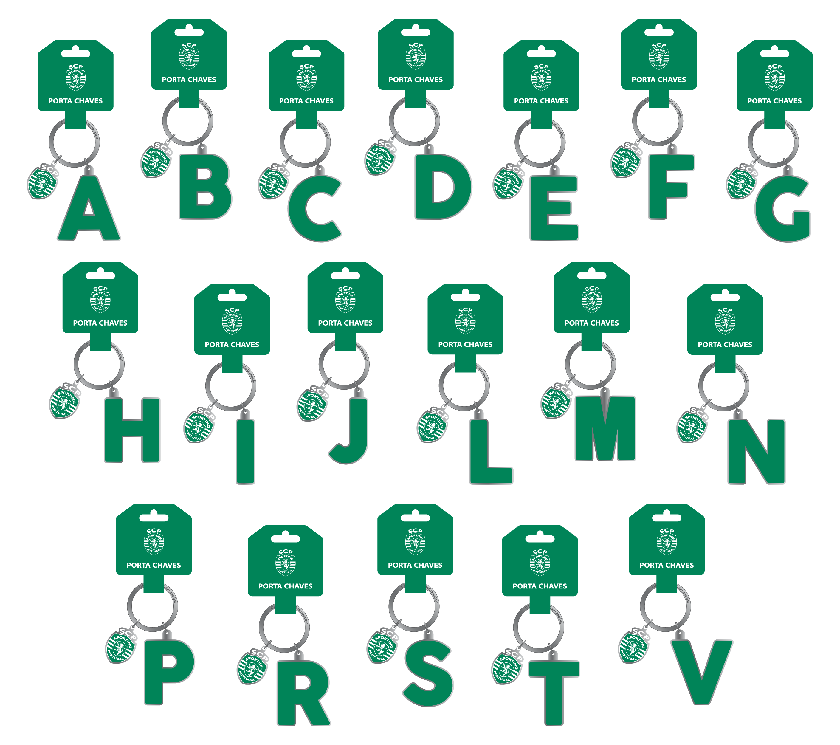 SPORTING CP Porta-Chaves Iniciais (M2PC113/S)