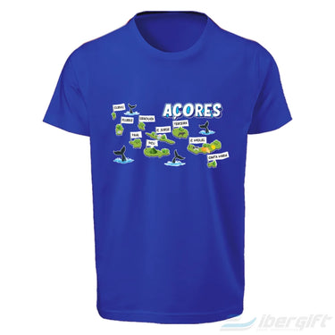 Açores T-Shirt Arquipélago (Ts2023-03) Azul Claro / 5/6 - T-Shirts