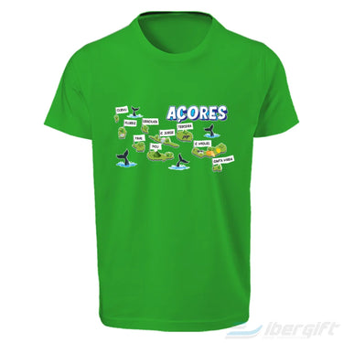 Açores T-Shirt Arquipélago (Ts2023-03) Verde Claro / 5/6 - T-Shirts