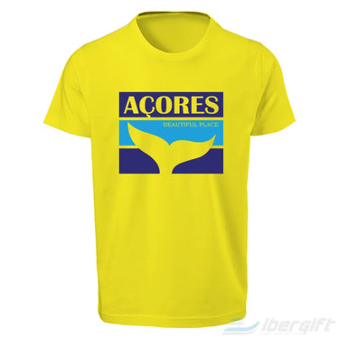 Açores T-Shirt Barbatana (Ts2020-05) Amarelo / 5/6 - T-Shirts