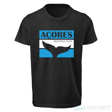 Açores T-Shirt Barbatana (Ts2020-05) Preto / 5/6 - T-Shirts