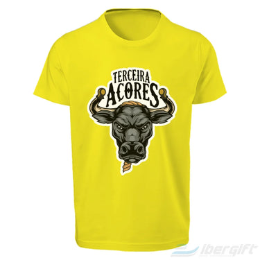 Açores T-Shirt Cabeça Touro (Ts2023-01) Amarelo / 5/6 - T-Shirts