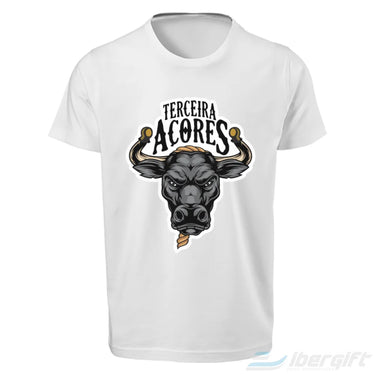 Açores T-Shirt Cabeça Touro (Ts2023-01) Branco / 5/6 - T-Shirts