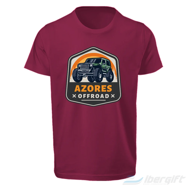 Açores T-Shirt ’’Explore The Island’’ (Ts2024-04) Bordô / 5/6 - T-Shirts