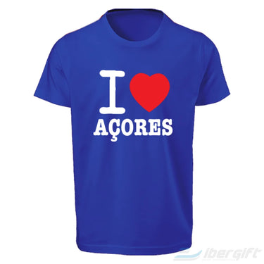 Açores T-Shirt I Love (Ts2017-37) Azul Claro / 5/6 - T-Shirts