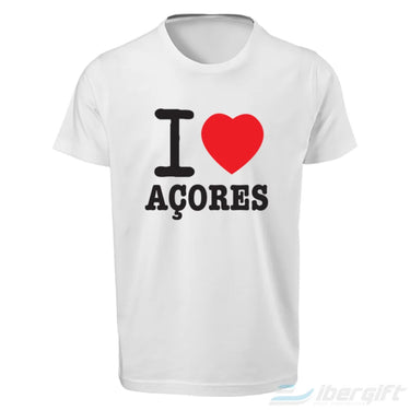 Açores T-Shirt I Love (Ts2017-37) Branco / 5/6 - T-Shirts