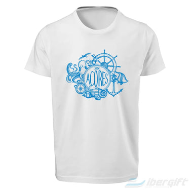 Açores T-Shirt Ilustração (Ts2018-13) Branco / 5/6 - T-Shirts