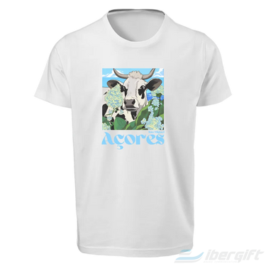 Açores T-Shirt ’’Vaca São Miguel’’ (Ts2024-09) Branco / 5/6 - T-Shirts