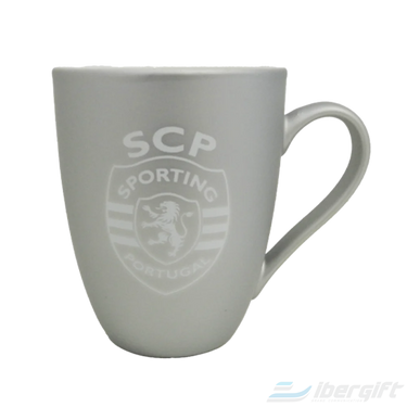 Caneca Veludo Prateada Scp (Sp1053) Sporting - Canecas