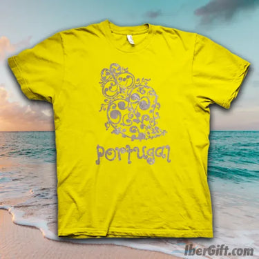 Coração De Viana Prateado T-Shirt – Ibergift Ts2017-09 Amarelo / 5/6 Portugal - Roupas T-Shirts