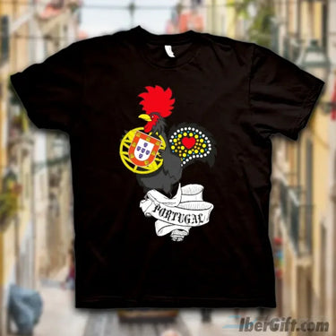 Galo De Barcelos T-Shirt – Ibergift Ts2017-13 Preto / 5/6 Portugal - Roupas T-Shirts