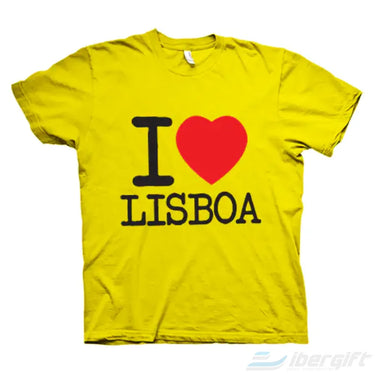 I Love Lisboa T-Shirt – Ibergift Ts2017-05 Amarelo / 5/6 Portugal - Roupas T-Shirts