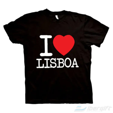 I Love Lisboa T-Shirt – Ibergift Ts2017-05 Preto / 5/6 Portugal - Roupas T-Shirts