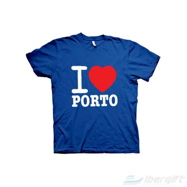 I Love Porto T-Shirt – Ibergift Ts2017-04 Azul / 5/6 Portugal - Roupas T-Shirts