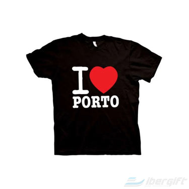 I Love Porto T-Shirt – Ibergift Ts2017-04 Preto / 5/6 Portugal - Roupas T-Shirts