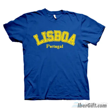 Lisboa Portugal T-Shirt – Ibergift Ts2017-02 Azul / 5/6 - Roupas T-Shirts