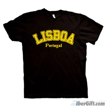 Lisboa Portugal T-Shirt – Ibergift Ts2017-02 Preto / 5/6 - Roupas T-Shirts