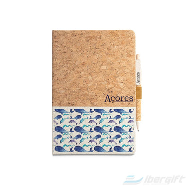 Notebook A5 Argola Cortiça C/ Caneta (Ibblcn/15) Açores -