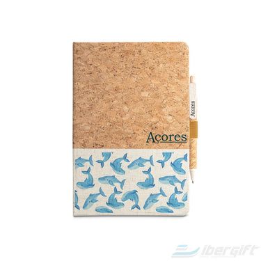 Notebook A5 Argola Cortiça C/ Caneta (Ibblcn/19) Açores -