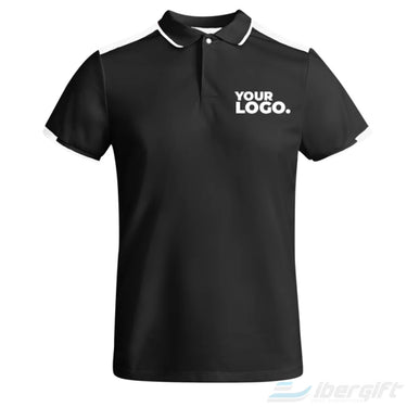 Polo Casuale Preto/Branco / 5/6 Corporate - Têxtil Casual