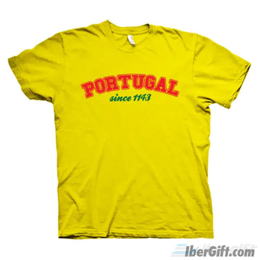 Portugal Since 1143 T-Shirt – Ibergift Ts2017-03 Amarelo / 5/6 - Roupas T-Shirts