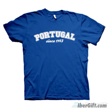 Portugal Since 1143 T-Shirt – Ibergift Ts2017-03 Azul / 5/6 - Roupas T-Shirts