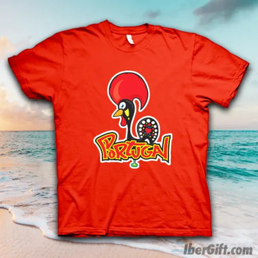 Rooster Of Portugal T-Shirt – Ibergift Ts2017-15 Vermelho / 5/6 - Roupas T-Shirts