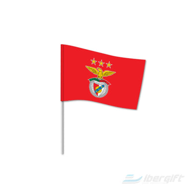 Sl Benfica Bandeira Com Pau (Slb-034/Pp) Slb - Bandeiras Pequenas