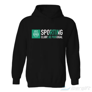 Sporting Cp Hoodie (Swt27Sa) Preto / S - Hoodies