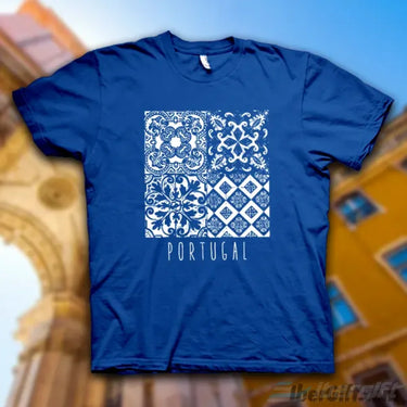 T-Shirt Azulejos De Portugal – Ibergift Ts2017-29 Azul / 5/6 - Roupas T-Shirts