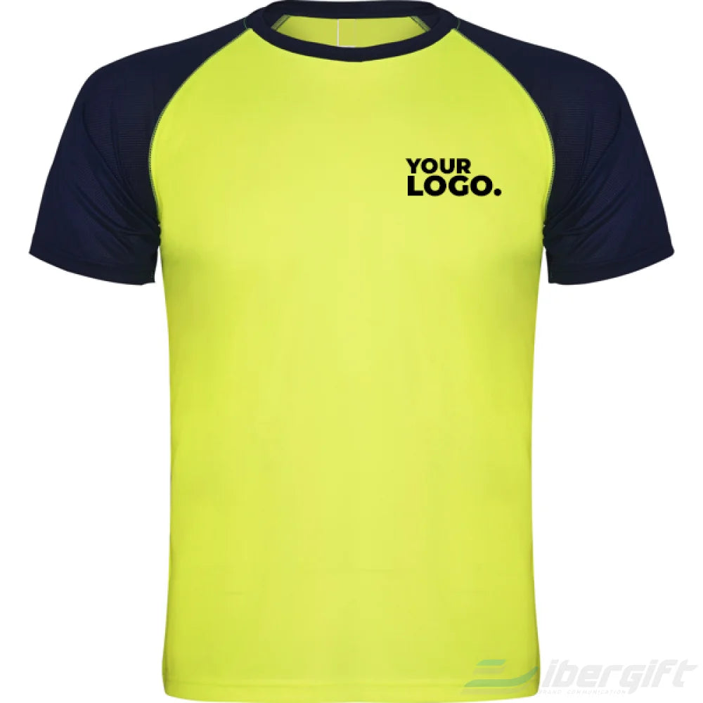 T-Shirt Técnica Bicolor Amarelo/Preto / 5/6 Corporate - Têxtil Técnico