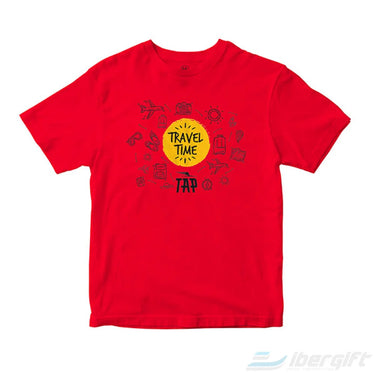 Travel Time Tap Air Portugal T-Shirt – Ibergift Ibtap-36 Vermelho / 5/6 Tap - Tshirts